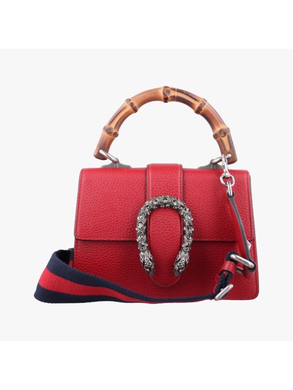Gucci Dionysus Red Leather Shoulder Bag